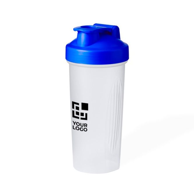 Shaker transparente con dosificador y tapón enroscado de colores 800ml