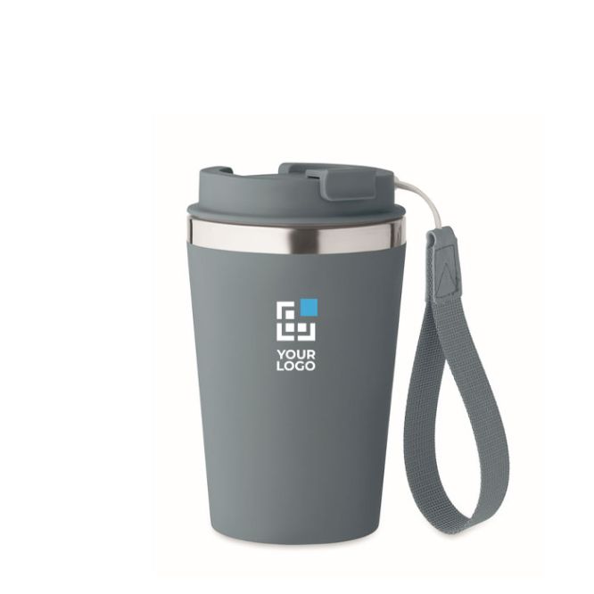 Vaso térmico publicitario con correa de transporte 350ml