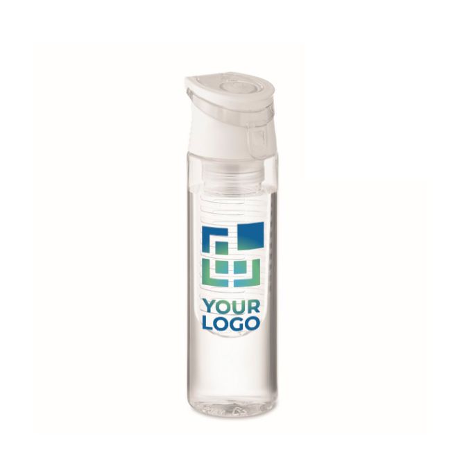 Botellas con logo con infusor y asa 500ml