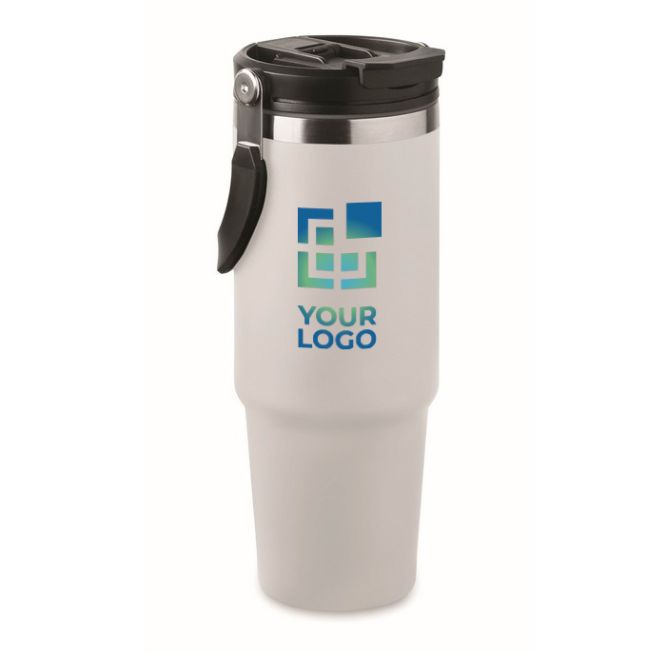 Vasos térmicos promocionales con pajita y boquilla 850ml