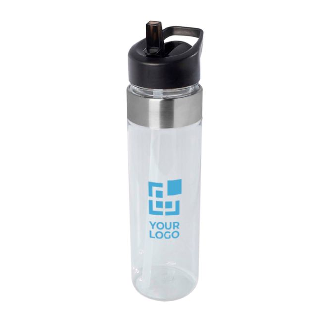 Botella de agua con logo de tritán con boquilla abatible 650ml