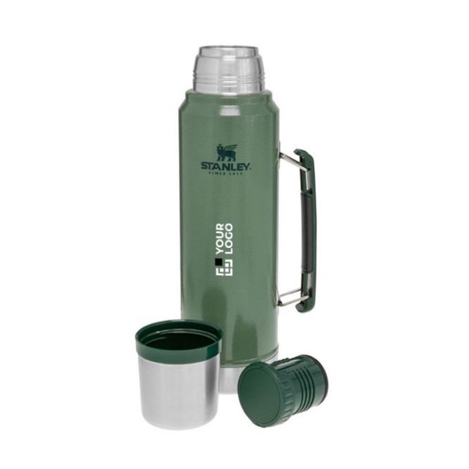 Botella térmica Stanley personalizada con taza incluida 1L