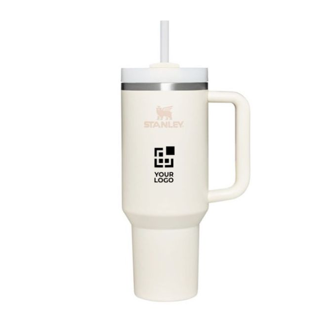 Vaso térmico de la marca Stanley de acero con tapa y pajita 1,2L