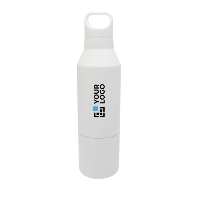 Botella termo con taza extraíble en la parte inferior 600ml