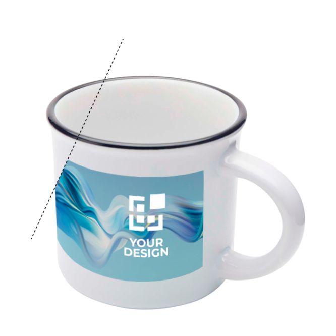Tazas con logo pequeñas de estilo vintage de colores 240ml