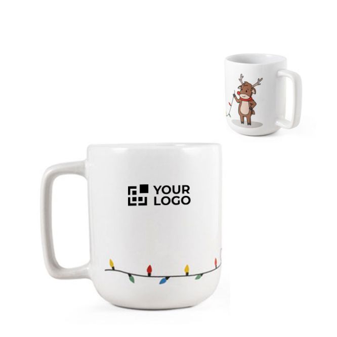 Tazas de cerámica con divertido estampado navideño 330ml