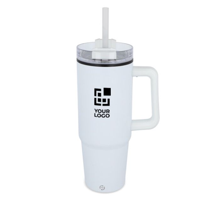 Vasos térmicos con portavasos y pajita 800ml