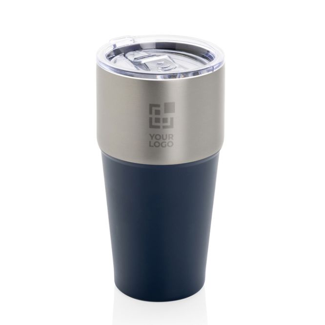 Vasos térmicos bicolor de acero inoxidable 500ml