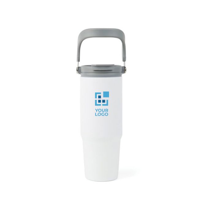 Botella termo de acero inox con asa y estilo moderno 880ml