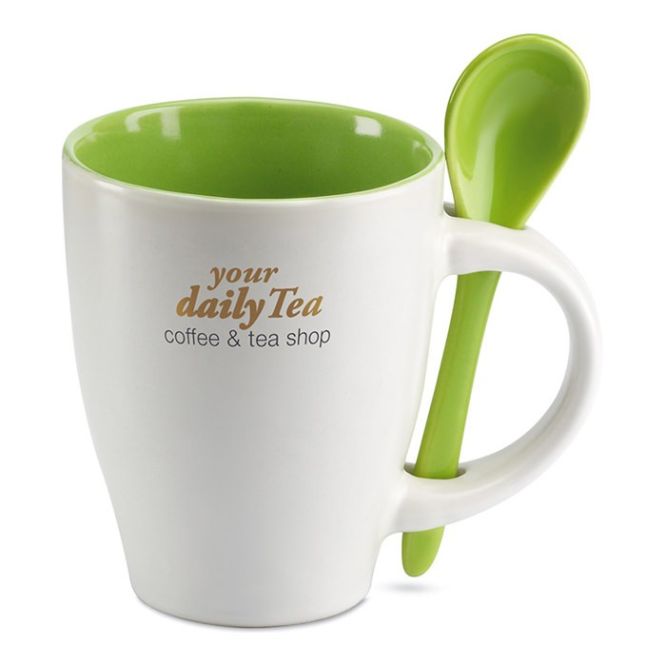 Tazas promocionales con cuchara (250ml)