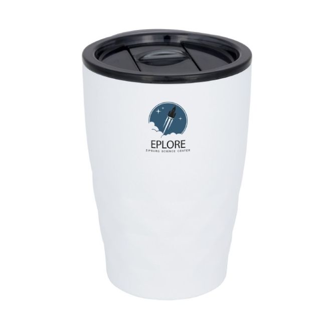 Vasos isotérmicos con logotipo blanco