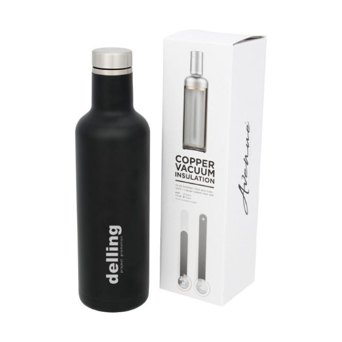 Botellas térmicas personalizadas negro