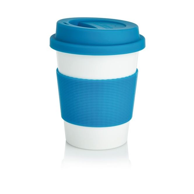 Vasos para llevar sostenibles color azul