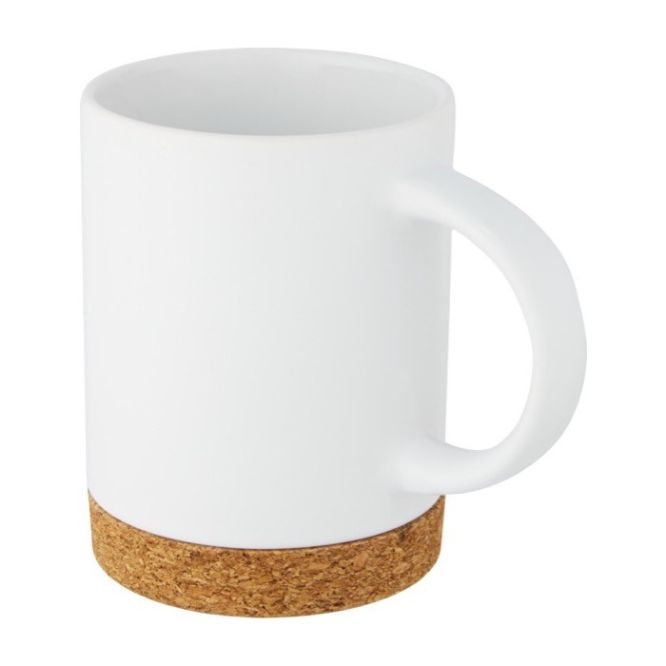 Taza de cerámica con base de corcho