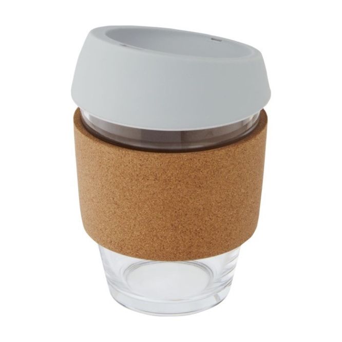 Vaso para llevar con agarre de corcho