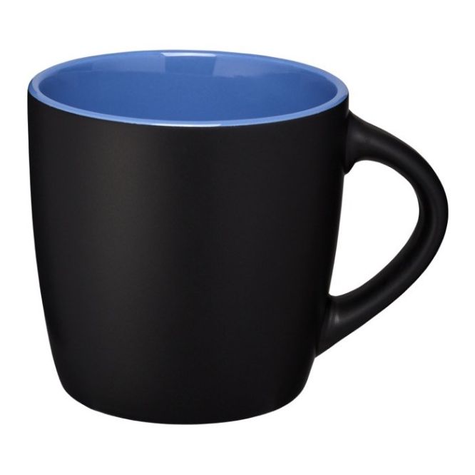 Taza bicolor para publicidad color azul