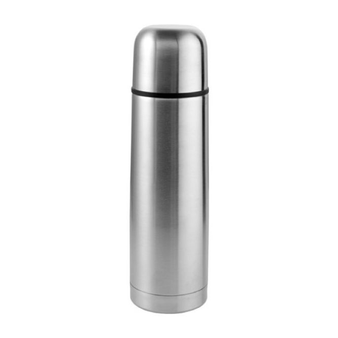 Termo de acero con funda y bandolera