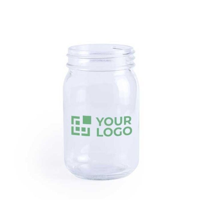 Jarra de cristal personalizada sin asa
