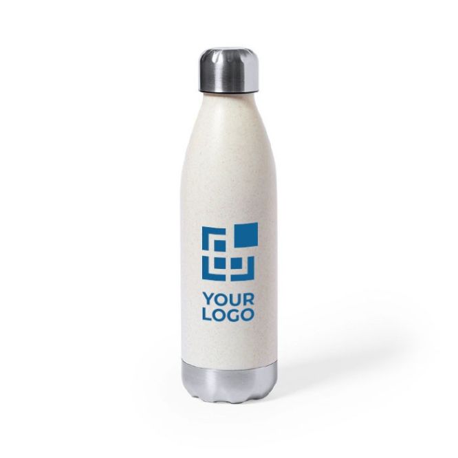 Botella de acero inoxidable veteada