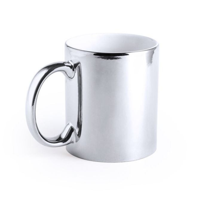 Tazas de acabo metálico promocionales