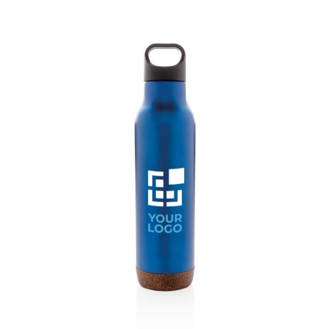 Botellas de acero con basa de corcho