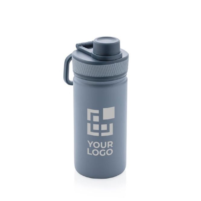 Botella deportiva con función termo vista de impresión