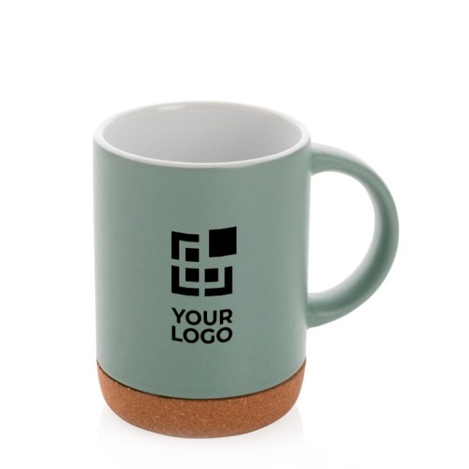 Tazas publicitarias con bases de corcho