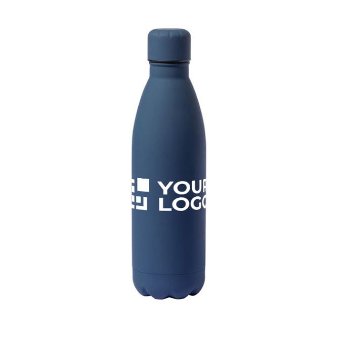 Botellas promocionales con acabado de goma
