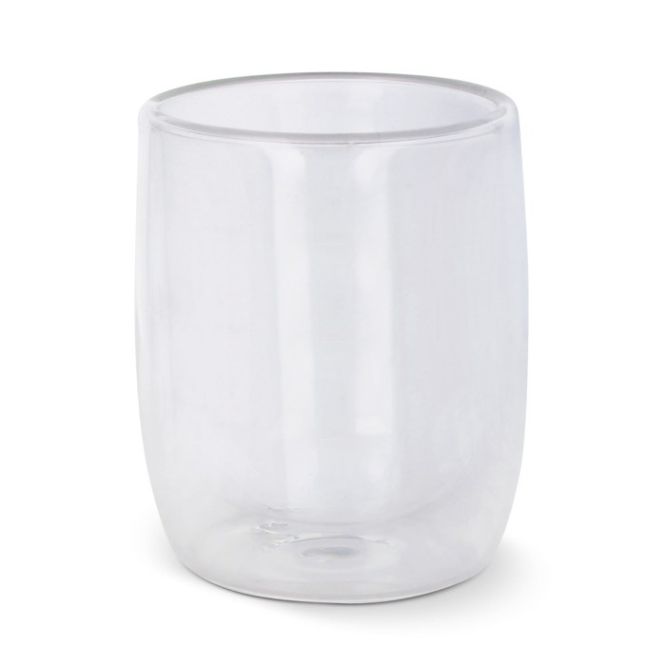Vaso de cristal publicitario para café transparente 230ml