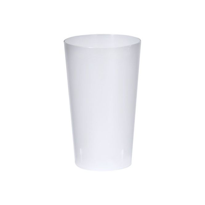 Vasos alargados reutilizables de plástico transparente 330ml