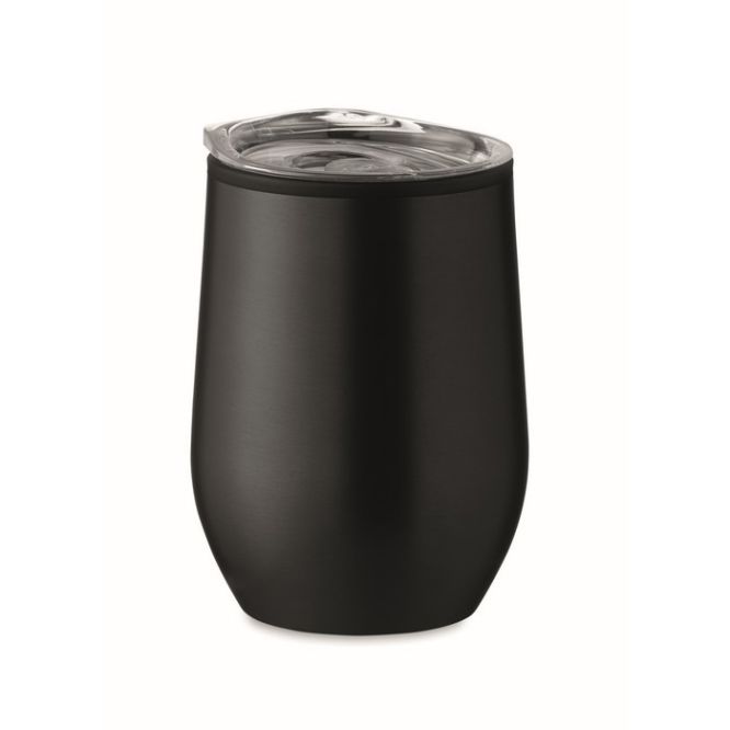 Vaso de acero inoxidable con tapa para transparente 350ml Colors