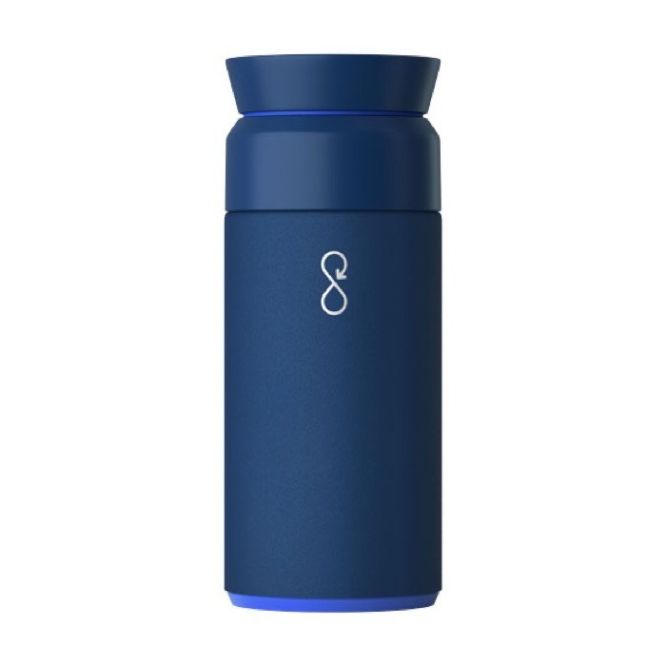 Termos de acero y plástico reciclado con diseño innovador 350ml