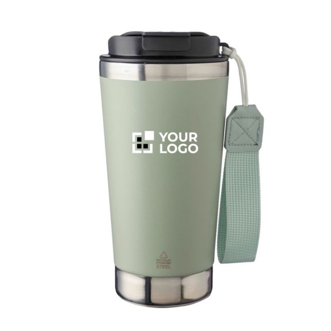 Vasos térmicos para empresas de acero con correa 500ml