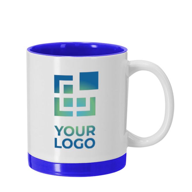 Tazas sublimadas de cerámica con toques de color 350ml