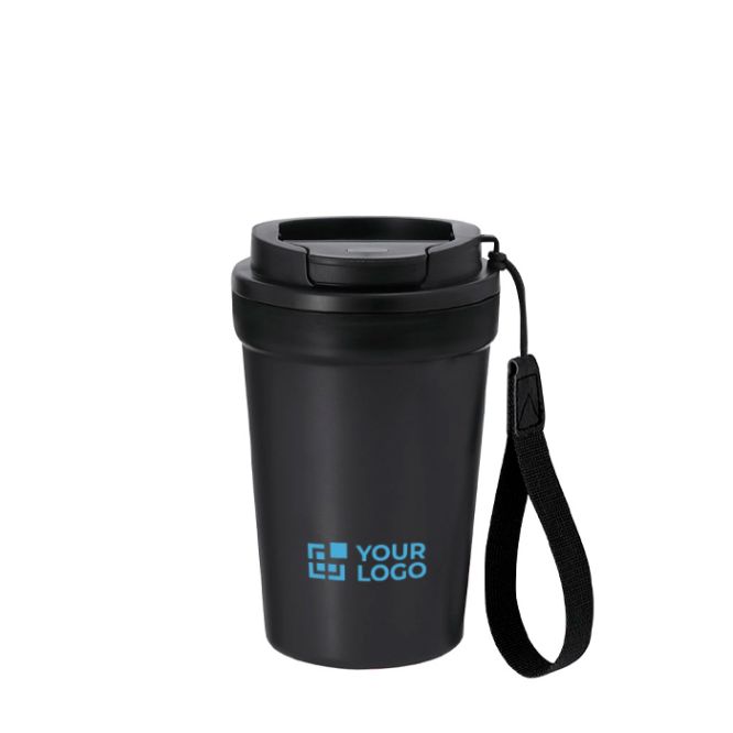 Vasos para llevar con acabado frosted y tapa hermética 400ml