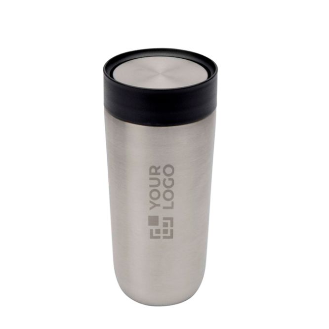 Vasos térmicos take away de acero con apertura de pulsador 350ml