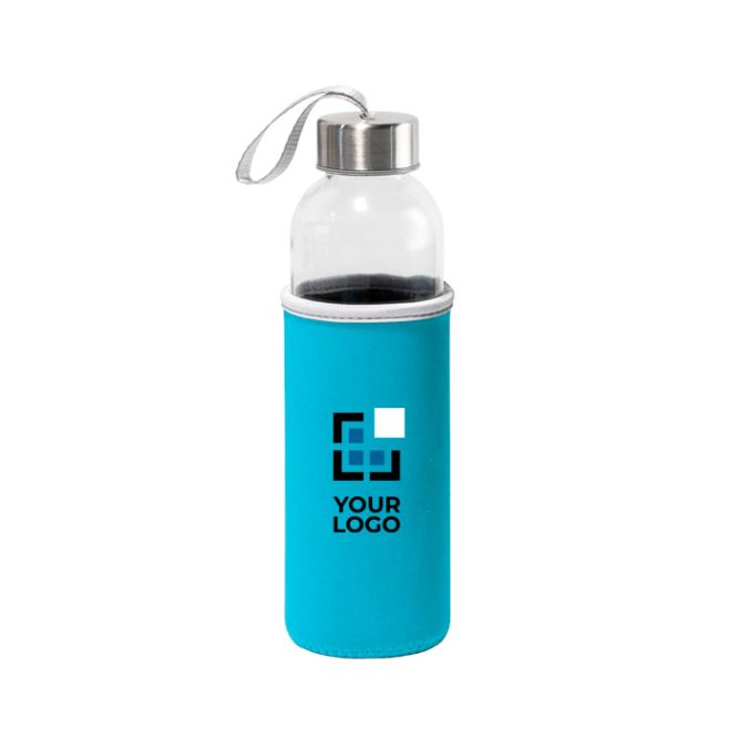 Botellas publicitarias con fundas softshell de colores 520ml
