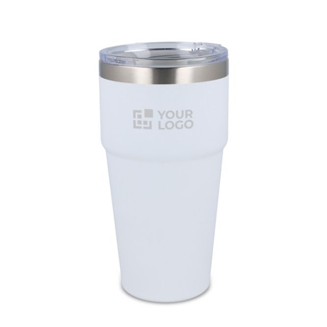 Vasos take away de colores llamativos e interior cerámico 500ml