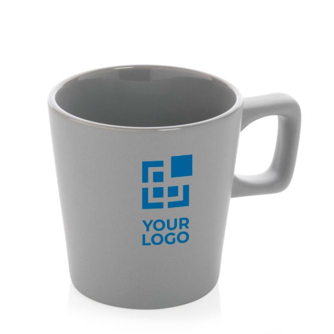 Taza de cerámica con acabado mate exterior e interior brillante 300ml