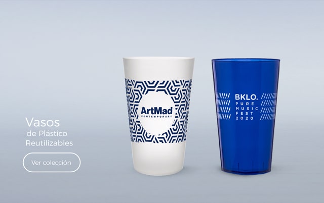 vasos personalizados de plástico